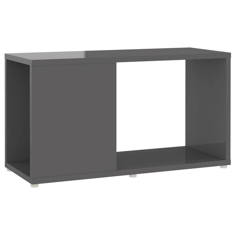 Foto van The living store tv-kast - - tv-meubel - 60x24x32 - hoogglans grijs