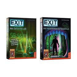Foto van Spellenbundel - 2 stuks - exit - het geheime lab & het verschrikkelijke spookhuis