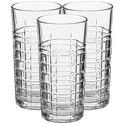 Foto van Secret de gourmet longdrinkglazen nice - set 8x stuks - 300 ml - glas - transparant - luxe uitstraling - longdrinkglazen