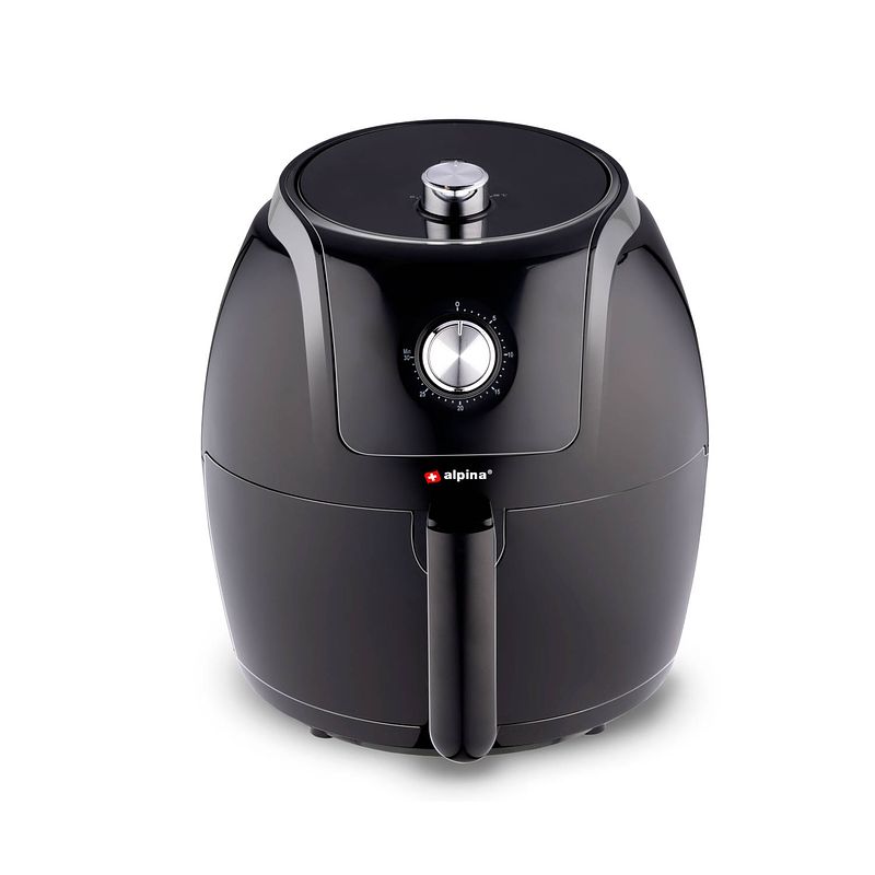 Foto van Alpina airfryer - 5 liter - 230v - hetelucht friteuse - heteluchtoven - friet, groente, brood, muffins - 7-8 personen