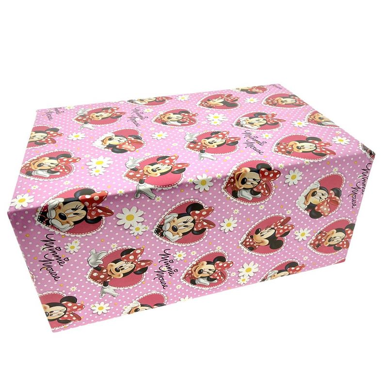 Foto van Mini mouse inpakpapier cadeaupapier voor kinderen ho121 - 70 cm x 2 meter - 5 rollen