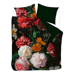 Foto van Snoozing rozen dekbedovertrek - lits-jumeaux (260x200/220 cm + 2 slopen) - katoen satijn - multi
