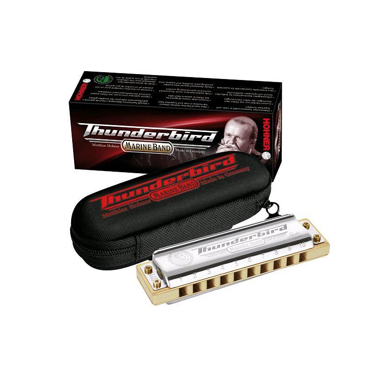 Foto van Hohner thunderbird marine band low a mondharmonica