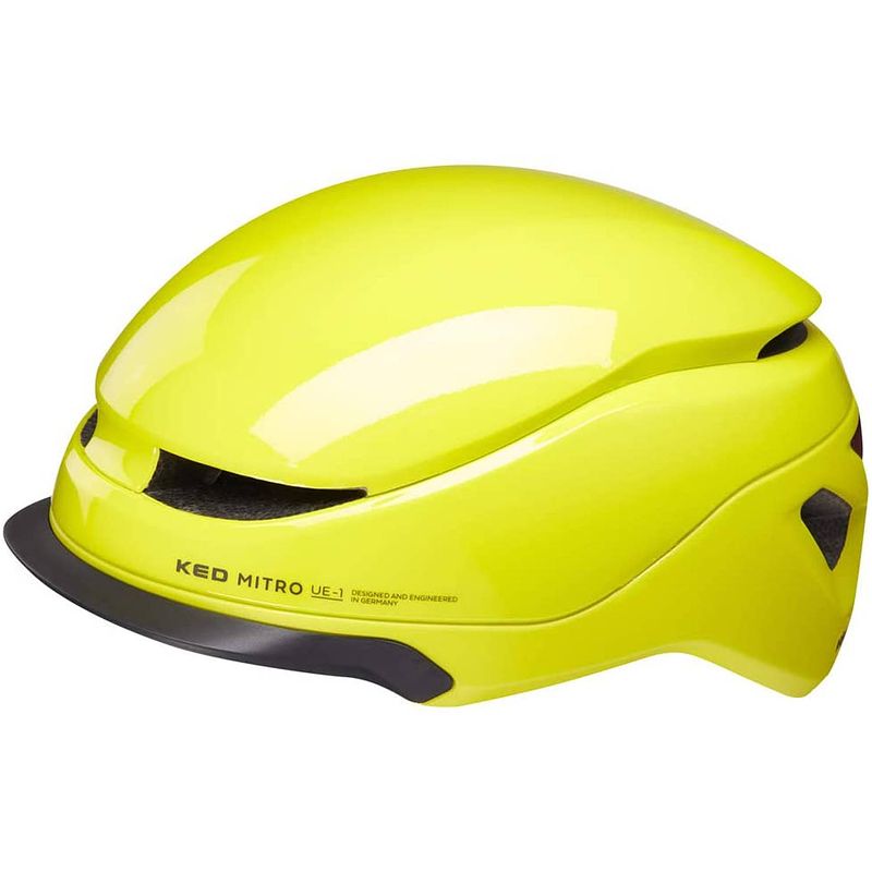 Foto van Ked fietshelm mitro ue-1 unisex geel maat 52-58 cm