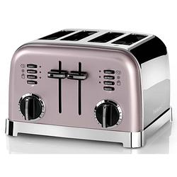 Foto van Cuisinart broodrooster style - cpt180pie - 4 sleuven - ontdooifunctie - 6 standen - vintage pink