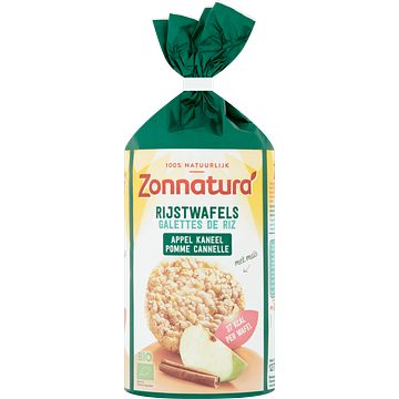 Foto van Zonnatura bio rijstwafels appel kaneel 127g bij jumbo