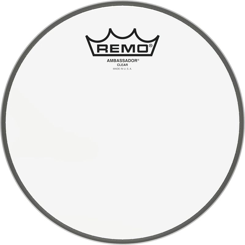 Foto van Remo ba-0308-00 ambassador 8 inch clear drumvel