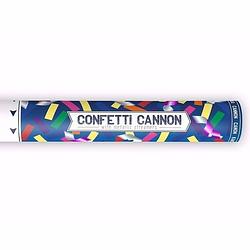 Foto van 6x confetti kanon mix kleuren 40 cm - confetti