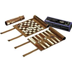 Foto van Philos backgammon, schaak- en dam reisset rol
