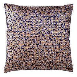 Foto van Dutch decor royal - sierkussen met patroon 45x45 cm insignia blue - blauw - blauw