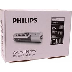 Foto van Philips batterijen aa longlife r6 1.5v 48 stuks