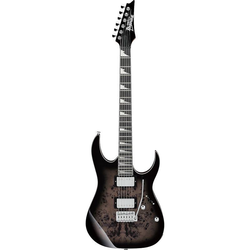 Foto van Ibanez grg220pa gio black brown burst elektrische gitaar