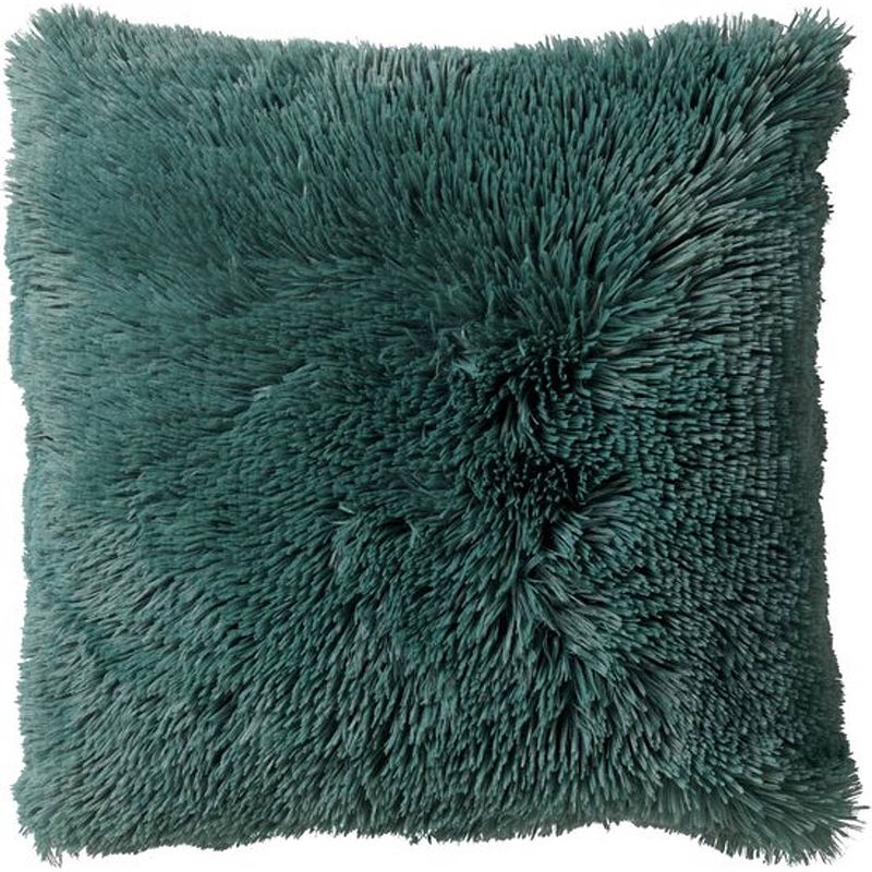 Foto van Dutch decor fluffy - sierkussen unikleur sagebrush green 60x60 cm - groen - groen