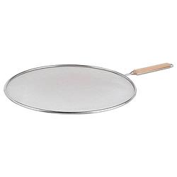 Foto van Universele rvs spatdeksel/afgietdeksel voor pannen van 29 cm - pannendeksels