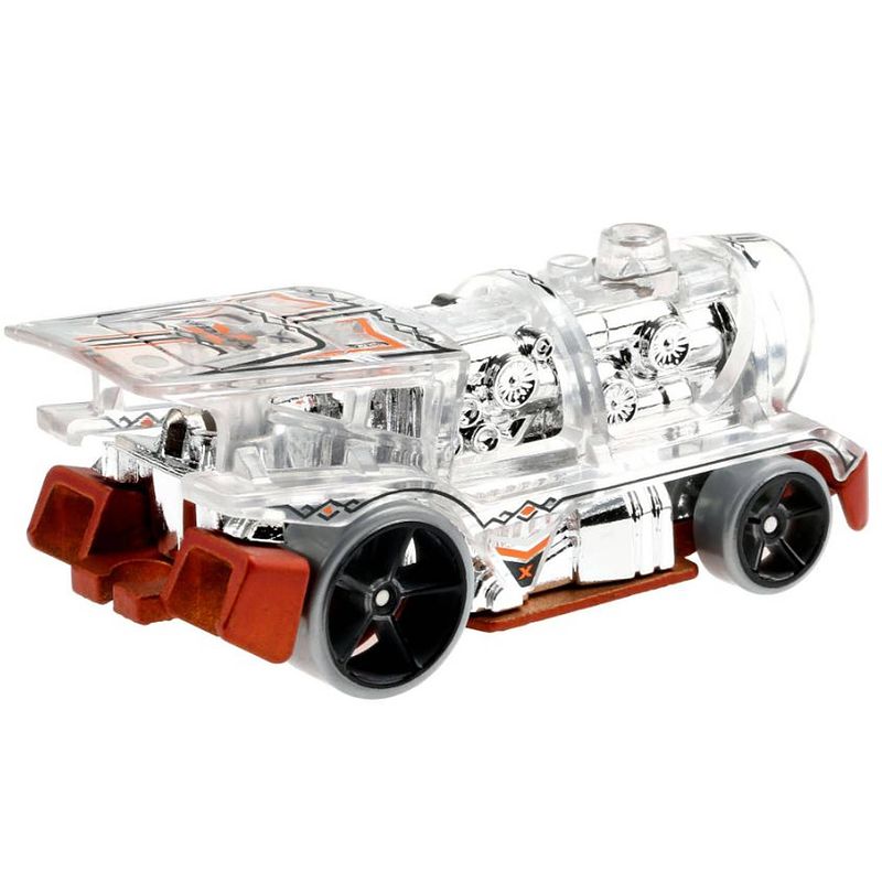 Foto van Hot wheels x-raycers loco motorin auto 7 cm transparant/rood