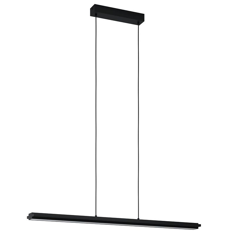 Foto van Eglo cambulos hanglamp - led - 93,5 cm - zwart/wit - dimbaar