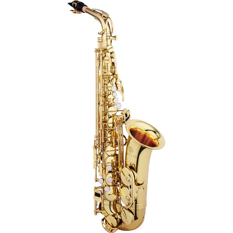 Foto van Jupiter jas510q eb altsaxofoon met light koffer - messing, goudlak