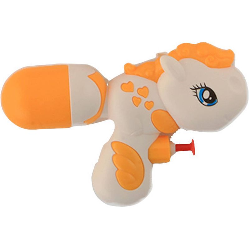 Foto van Jonotoys waterpistool paard junior 15 cm wit/oranje