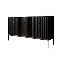 Foto van Meubella dressoir navil - zwart - 154 cm