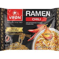 Foto van Vifon ramen chili flavour instant noodle soup (hot) 80g bij jumbo