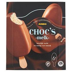 Foto van Jumbo choc's melk ijs 6 stuks