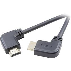 Foto van Speaka professional hdmi aansluitkabel hdmi-a stekker, hdmi-a stekker 1.50 m zwart sp-1301384 audio return channel (arc), vergulde steekcontacten, ultra