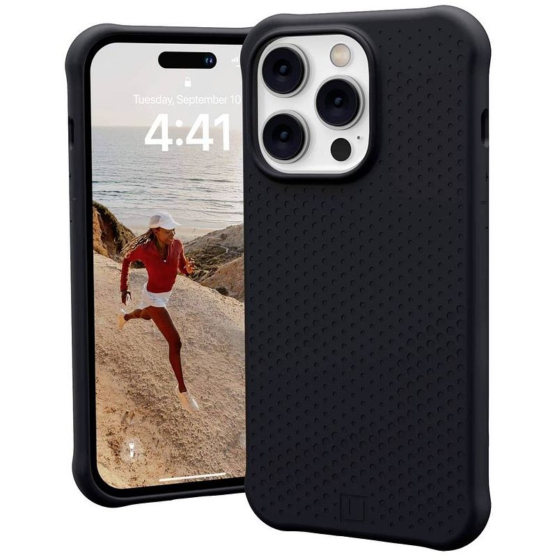 Foto van Urban armor gear dot magsafe case apple iphone 14 pro zwart