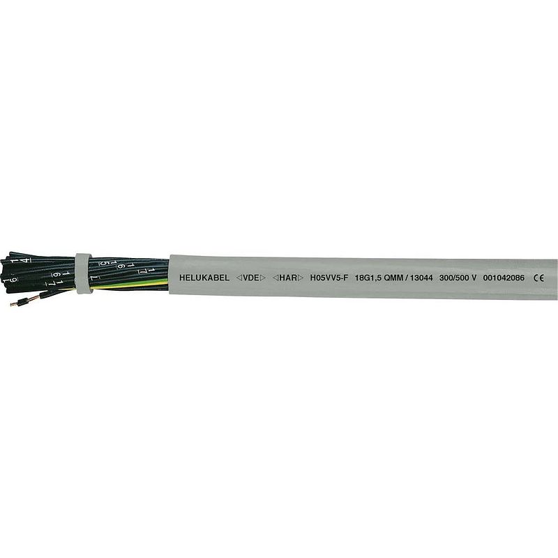 Foto van Helukabel h05vv5-f (nyslyö-jz) stuurstroomkabel 4 g 0.50 mm² grijs 13002-500 500 m