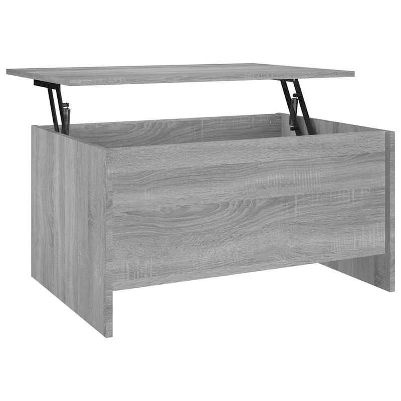 Foto van The living store salontafel lift-top grijs sonoma eiken - 80 x 55.5 x 41.5 cm - veelzijdige en stijlvolle bewerkte