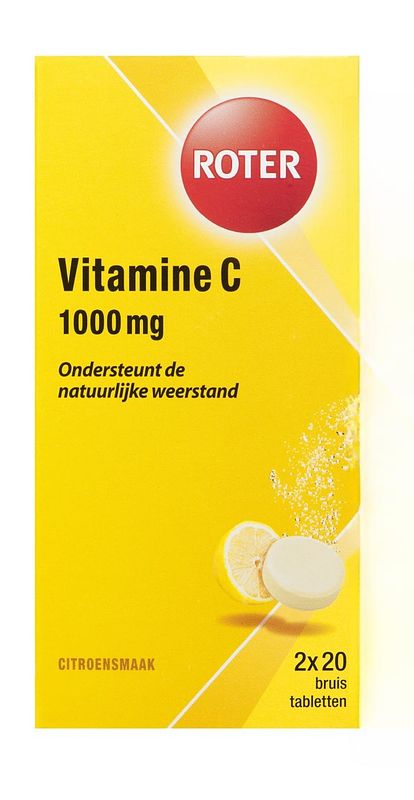 Foto van Roter vitamine c bruistabletten citroen, 2 x 20 stuks bij jumbo