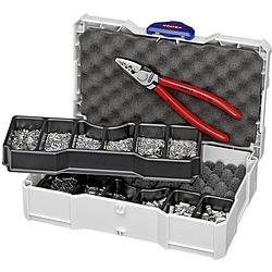 Foto van Knipex 97 90 05 krimptang adereindhulzen 0.25 tot 16 mm² incl. tanos mini-systainer, incl. assortiment adereindhulzen