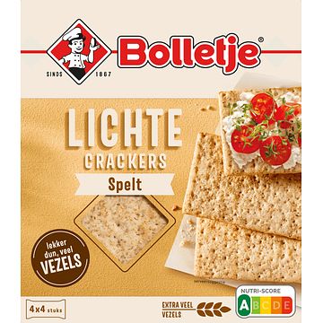 Foto van Bolletje lichte crackers spelt 4 x 4 stuks 190g bij jumbo