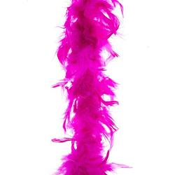 Foto van Carnaval verkleed veren boa kleur fuchsia roze 2 meter - verkleed boa