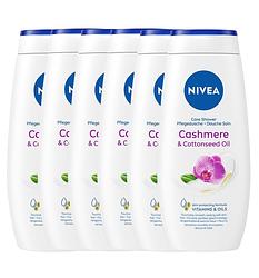 Foto van Nivea cashmere & cotton seed oil care shower multiverpakking