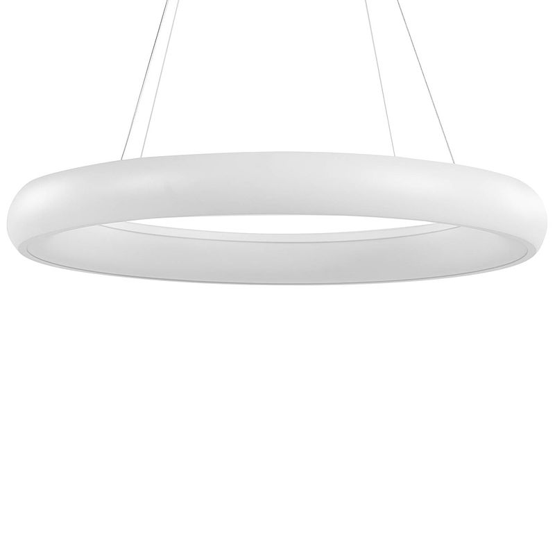 Foto van Beliani bago - hanglamp-wit-staal, aluminium