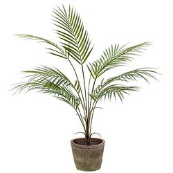 Foto van Kunstplant palmboom 70 cm groen in pot - kunstplanten