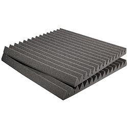 Foto van Auralex studiofoam wedges charcoal 61x61x5cm absorber grijs (12-delig)