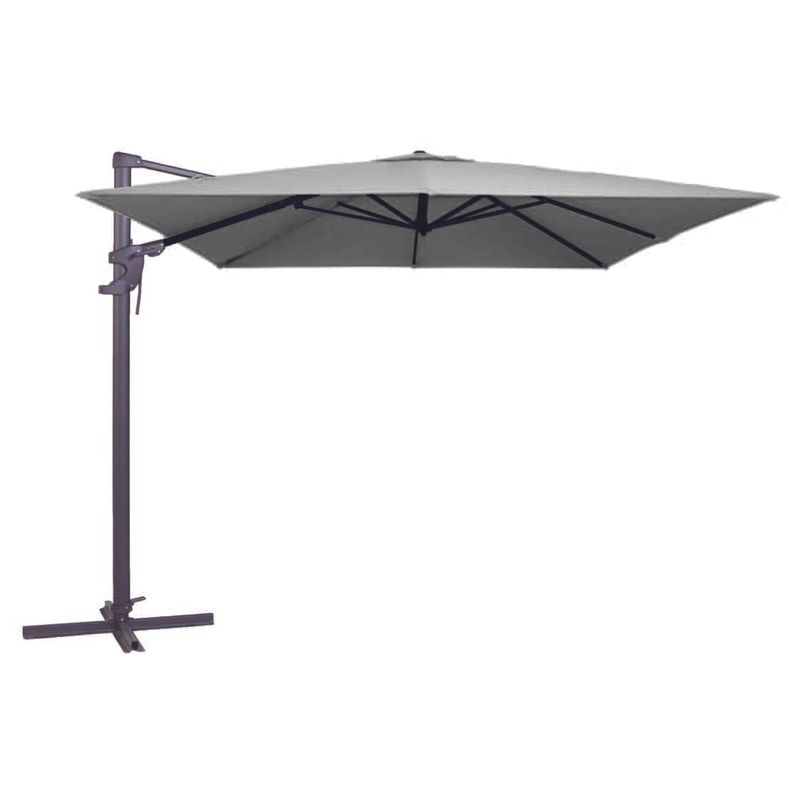 Foto van Madison - parasol monaco flex ii light grey - 300x300 - grijs