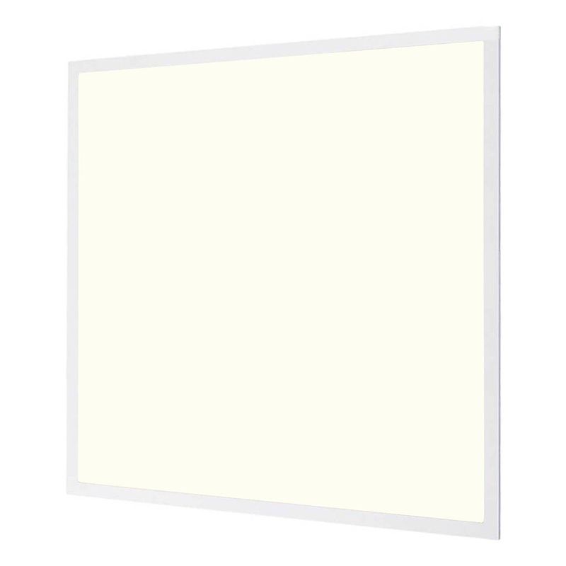 Foto van Led paneel - aigi clena - 60x60 natuurlijk wit 4000k - 40w inbouw vierkant - inclusief stekker - mat wit - flikkervrij