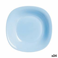 Foto van Diep bord luminarc carine blauw glas (ø 21 cm) (24 stuks)