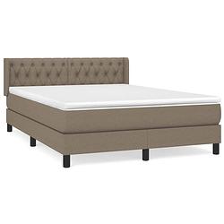 Foto van The living store boxspringbed - comfort - bed 203 x 147 x 78/88 cm - middelharde ondersteuning - pocketvering matras -