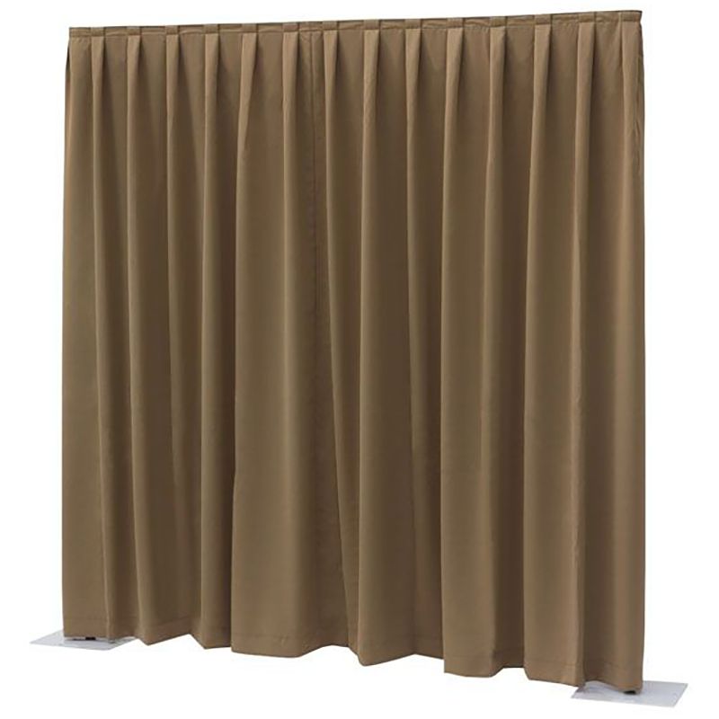 Foto van Wentex p&d curtain dimout 300x400 pipe & drape geplooid gordijn bruin