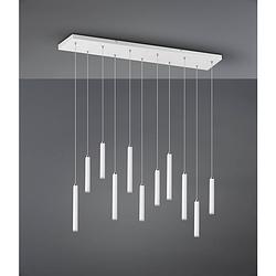 Foto van Moderne hanglamp tubular - metaal - wit