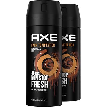 Foto van Axe deodorant bodyspray dark temptation 2 x 150ml bij jumbo