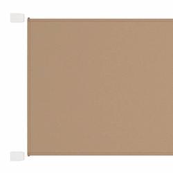 Foto van Vidaxl luifel verticaal 100x600 cm oxford stof taupe