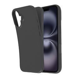 Foto van Just in case zero soft tpu case voor apple iphone 16 telefoonhoesje zwart