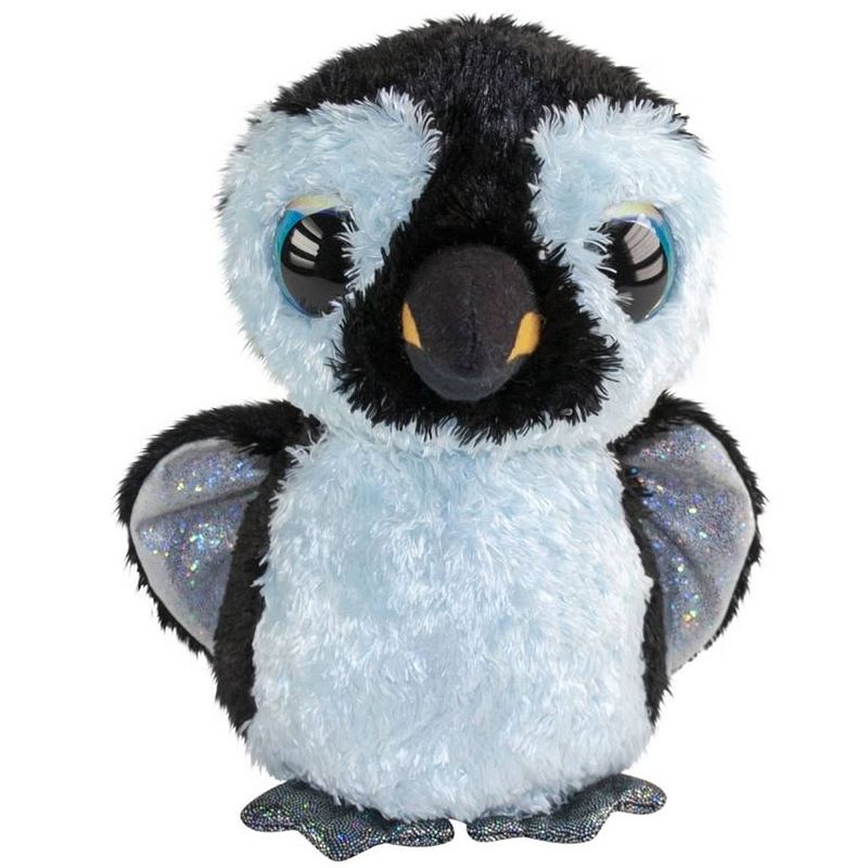 Foto van Lumo stars knuffelpinguïn wit/zwart 24 cm