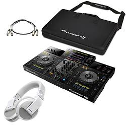 Foto van Pioneer dj xdj-rr + hdj-x5bt wit + flightbag + xlr-kabelset