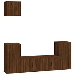 Foto van Vidaxl 5-delige tv-meubelset bewerkt hout bruineikenkleurig