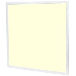 Foto van Led paneel - aigi limno - 60x60 - warm wit 3000k - 32w - smart led - slimme led - dimbaar - inbouw vierkant - mat wit -